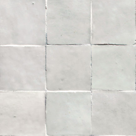 Mosaic House Moroccan tile MJD Sheet 1 White  solid zellige, mosaic, zellij, field, pattern, glaze 